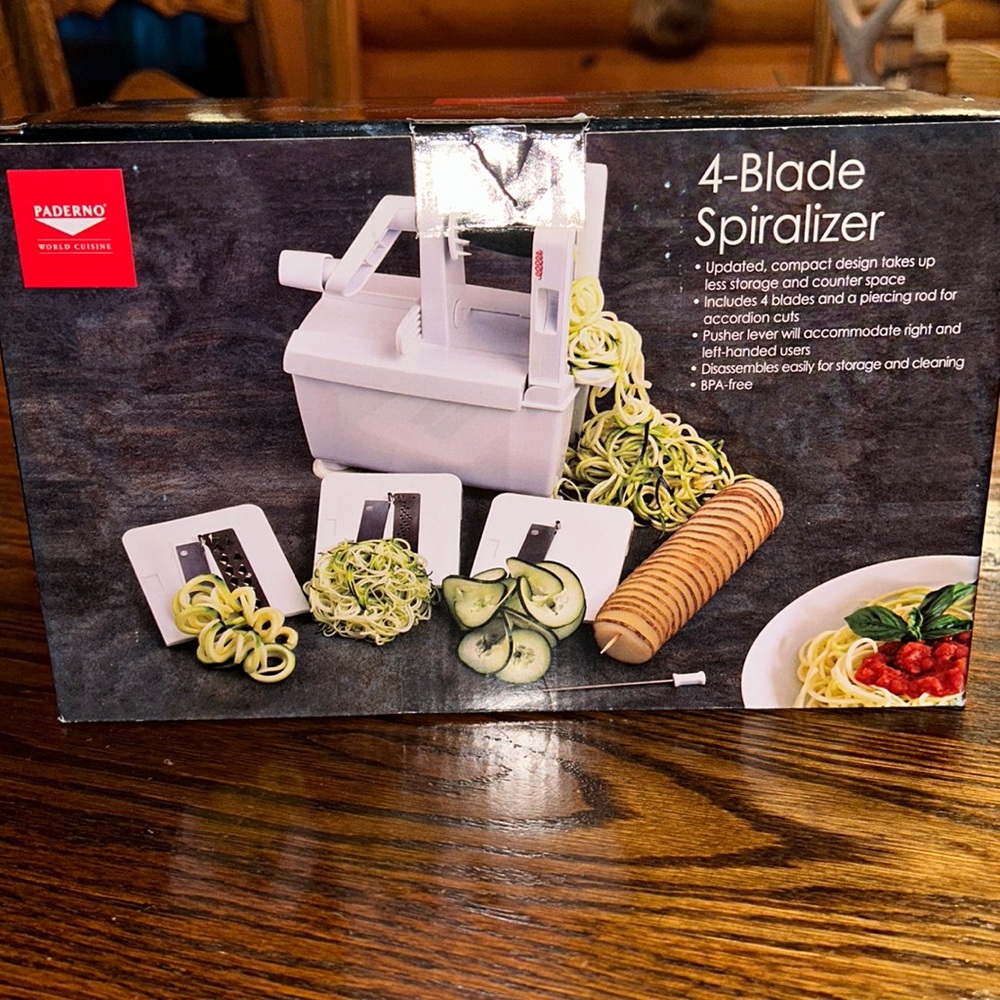 Paderno World Cuisine 4 Blade Spiralizer Bought at Williams-Sonoma
